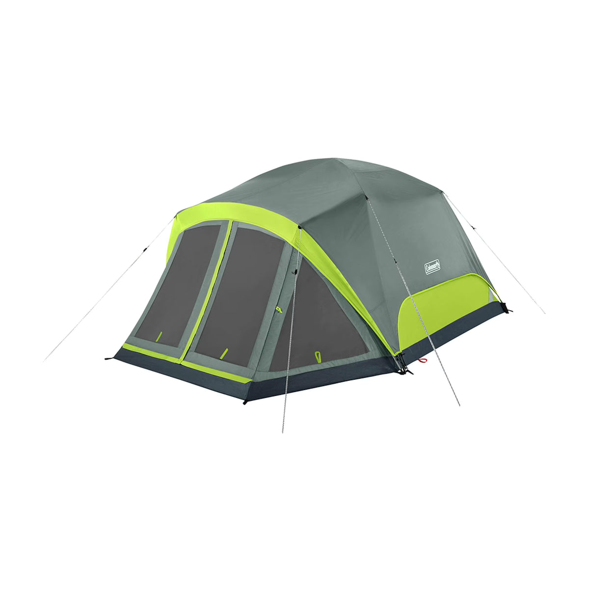 Coleman Skydome? 4-Person Camping Tent with Screen Room, Rock Grey