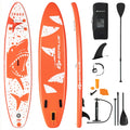 Goplus 11' Inflatable Stand Up Paddle Board with Backpack Aluminum Paddle Pump