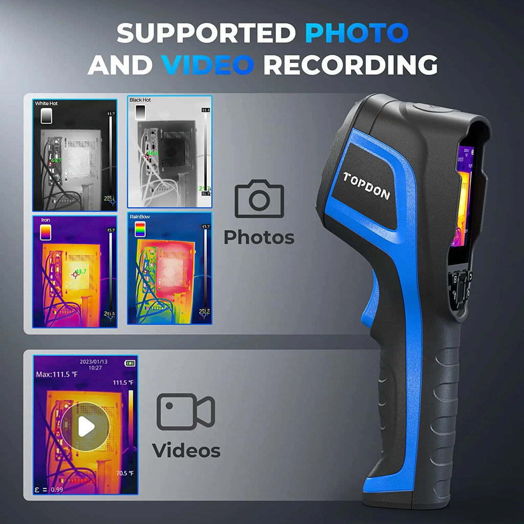 Thermal Imaging Camera TOPDON TC005 256 x 192 IR High Resolution Dual-Camera -4F~1022F Handheld Infrared Thermal Imager