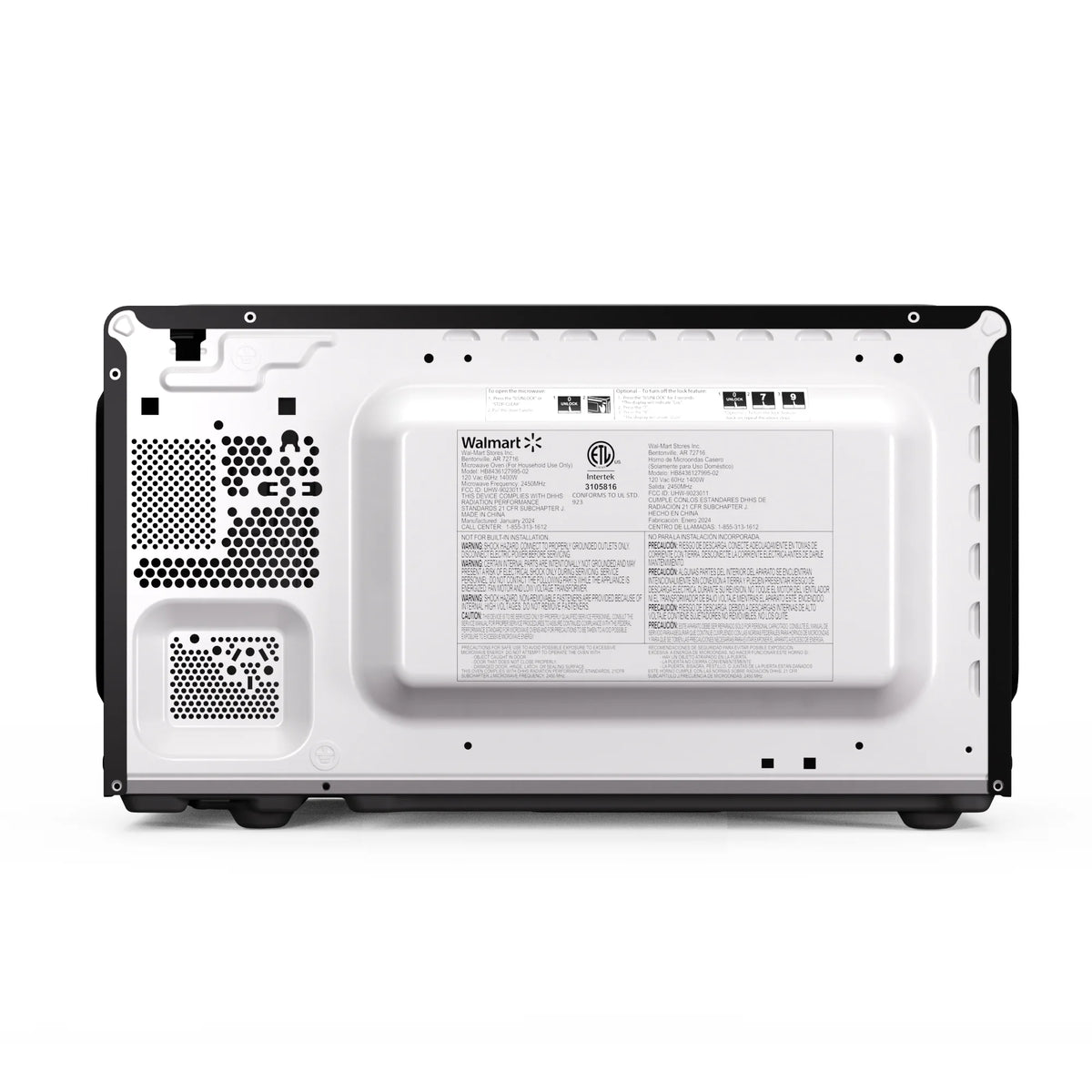 Hamilton Beach 0.9 Cu ft Countertop Microwave Oven, 900 Watts, Stainless Steel, New