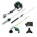 4 in 1 Multi-Functional Trimming Tool, 31CC 4-Cycle Garden Tool System with Gas Pole Saw, Hedge Trimmer, Grass Trimmer and Brush Cutter, EPA Compliant