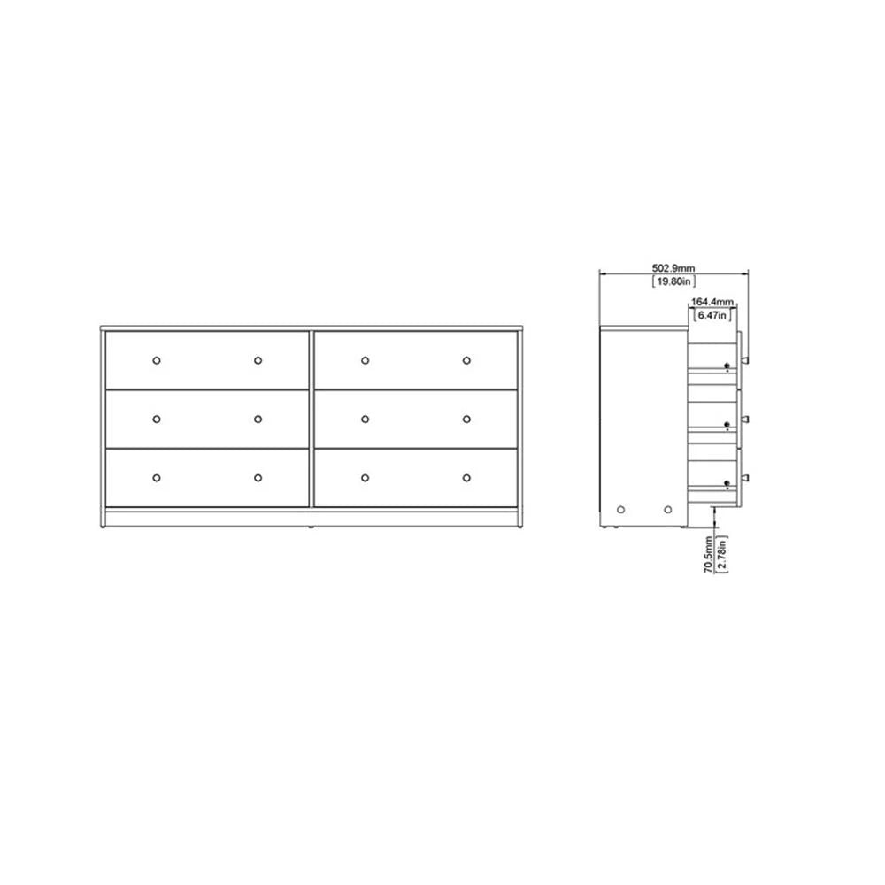Pemberly Row 4 Pieces Set of Modern Wood Bedroom Furniture in White Finish
