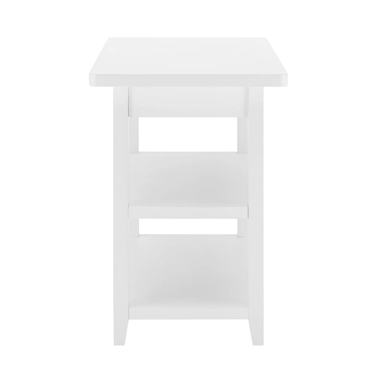 Better Homes & Gardens Reading Wood Kitchen Island with 2 Shelves and Drawers, Walnut Color
