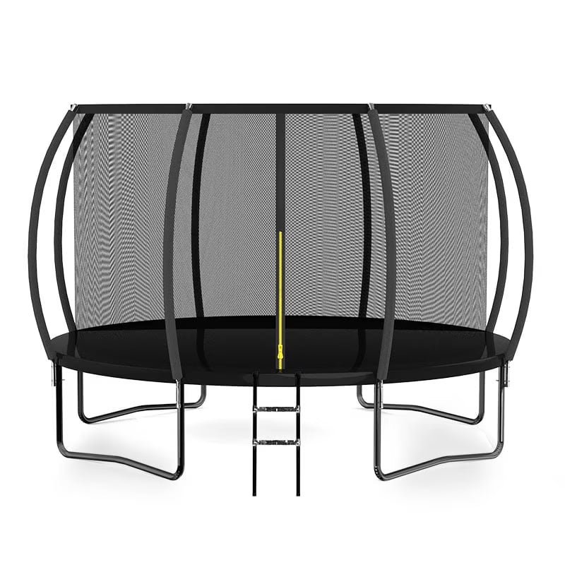 MammyGol Trampoline 8FT 12FT 14FT , Recreational Trampolines with Enclosure Net and Ladder, Outdoor Trampoline for Kids and Adults