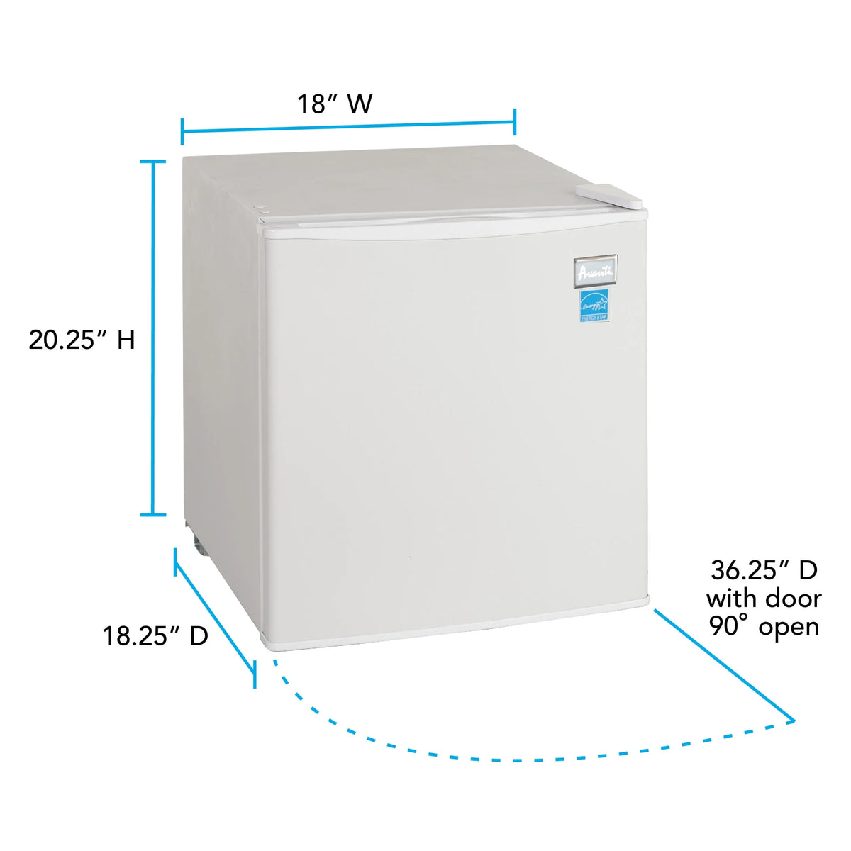 Avanti 1.7 cu. ft. Compact Refrigerator, in Stainless Steel (AR17T3S)