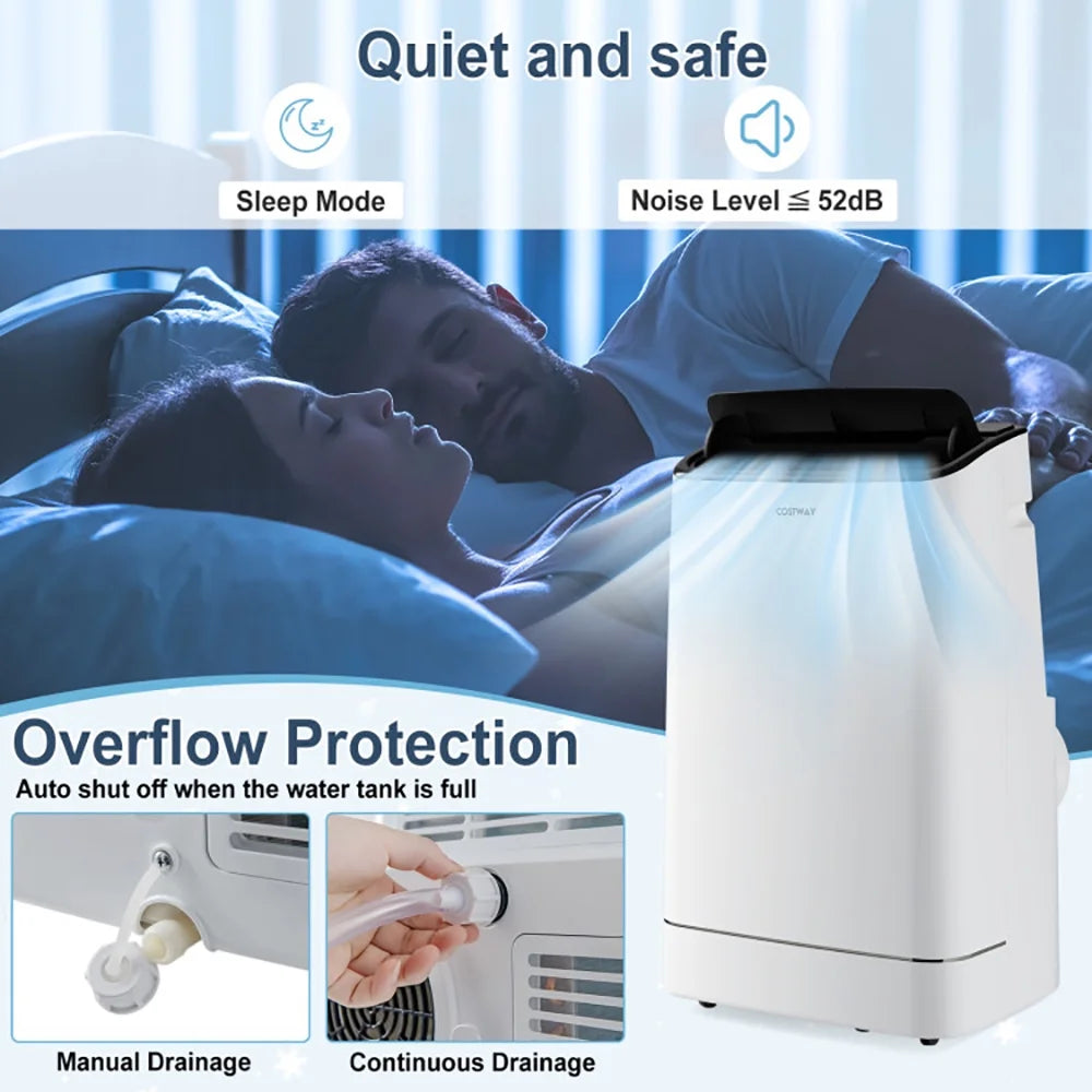 Canddidliike 15000 BTU Portable Air Conditioner with APP Control and Heat, Room Air Conditioner with Remote Control,Dehumidifier