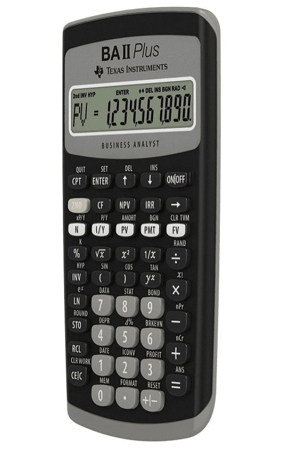 BA-II Plus Advance Financial Calculator, Dark Gray