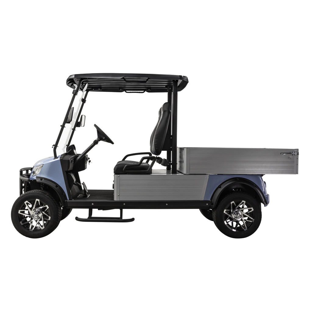 Massimo MVR Cargo Max Electric Utility Golf Cart 48V 5kW Motor - Blue