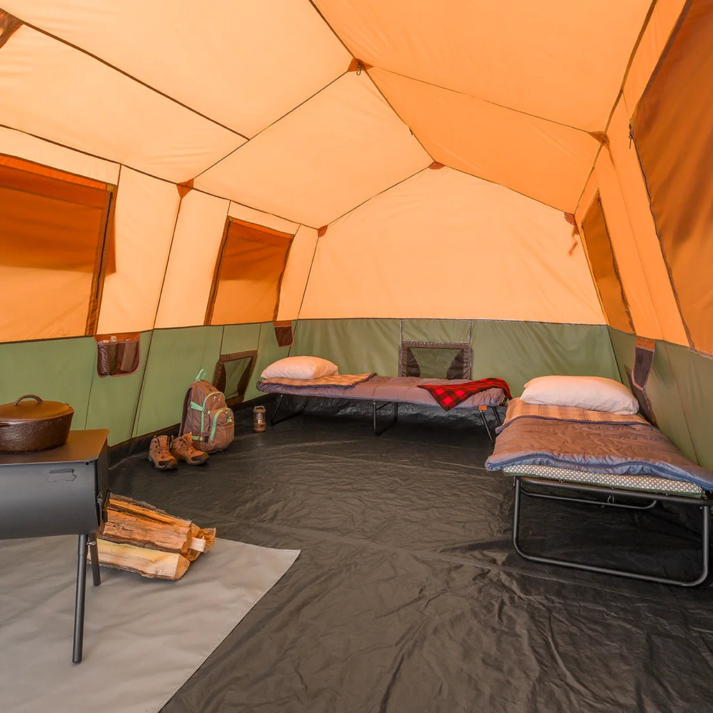 Ozark Trail 10-Person Appalachian Tent, 4 season with Stove Outlet