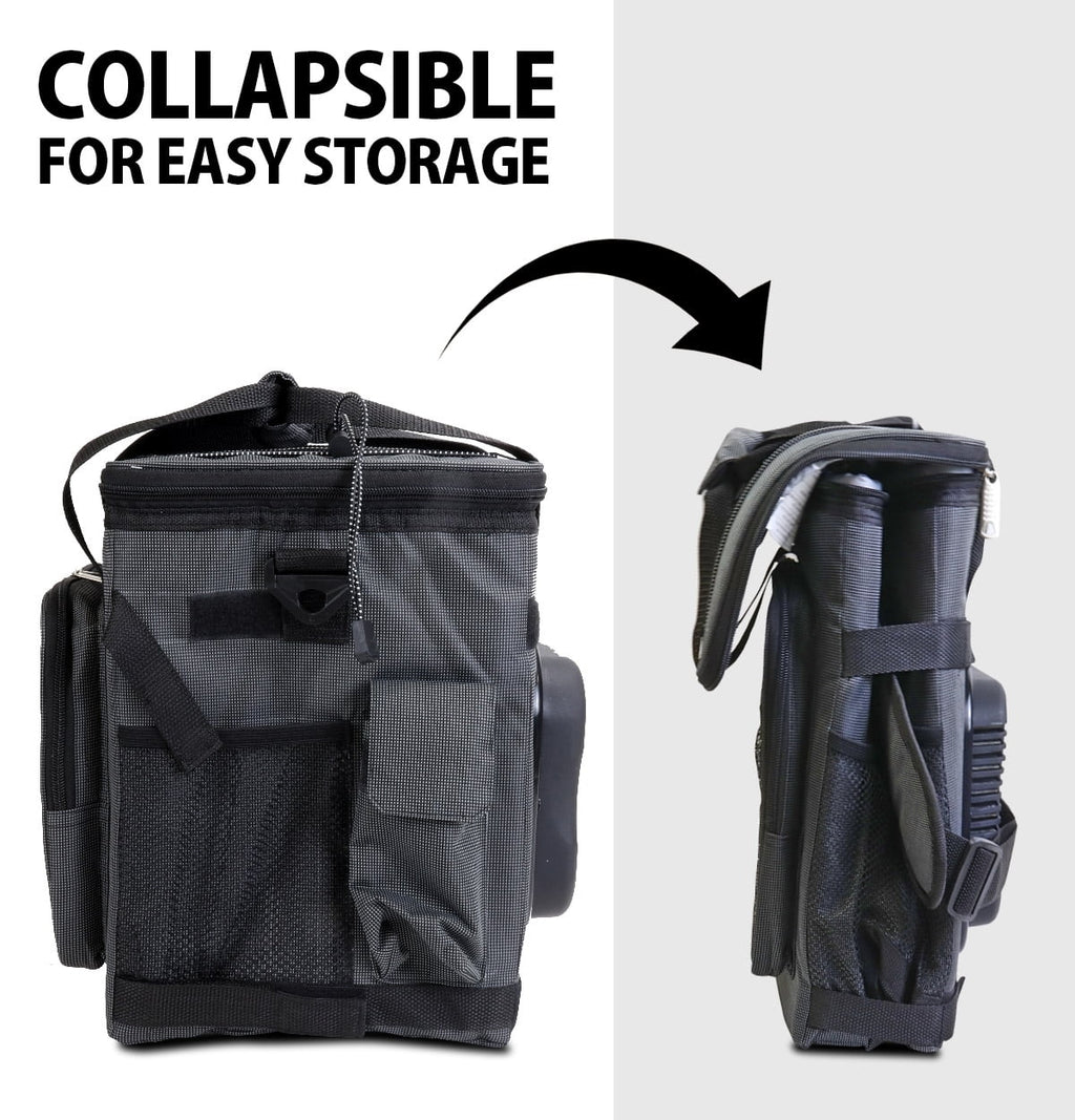 Koolatron 12V Electric Cooler Bag, 25L (26 qt), Collapsible, Gray/Black