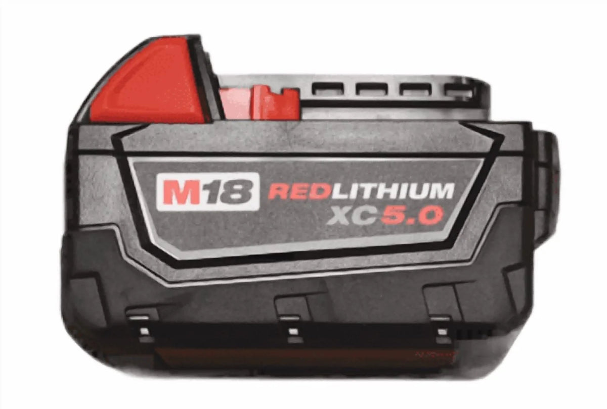 Milwaukee 48-11-1852 M18 REDLITHIUM XC 5.0Ah Extended Capacity 18V Battery Pack 2-Pack for Cordless Power Tools