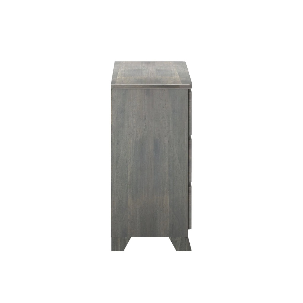 Plank+Beam Solid Wood Farmhouse 6 Drawer Dresser, Barnwood Brown