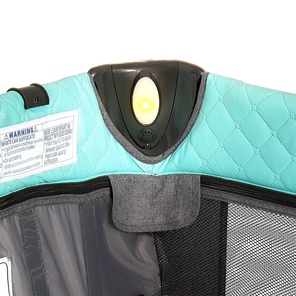 Dream On Me Princeton Deluxe Nap N Pack 3-in-1 Convertible Playard. Changer and Bassinet in Mint
