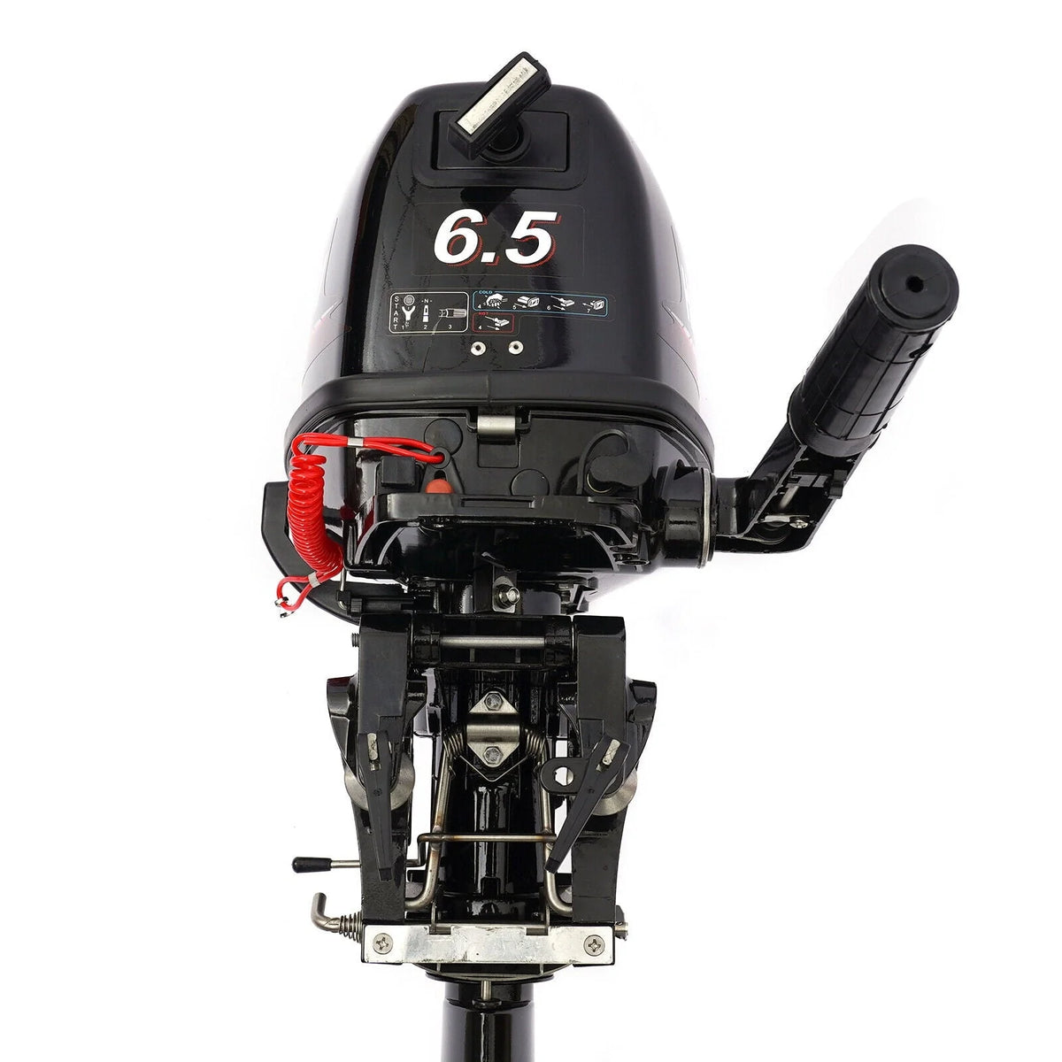 4Stroke 6.5HP Outboard Motor Marine Boat Engine Water Cooling CDI System 6.5HP 4-Stroke Outboard Motor Tiller control Boat Engine Water Cooling 123CC 4-Stroke 6.5HP Outboard Motor Boat Marine Engine