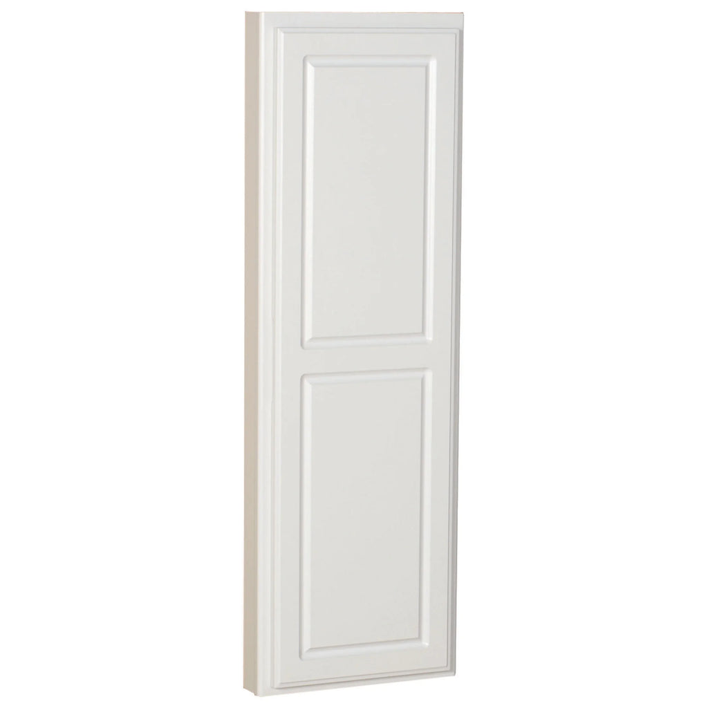 Household Essentials Ironing Board Cabinet, In-Wall Recessed Ironing Board Cabinet with Storage Shelves, White