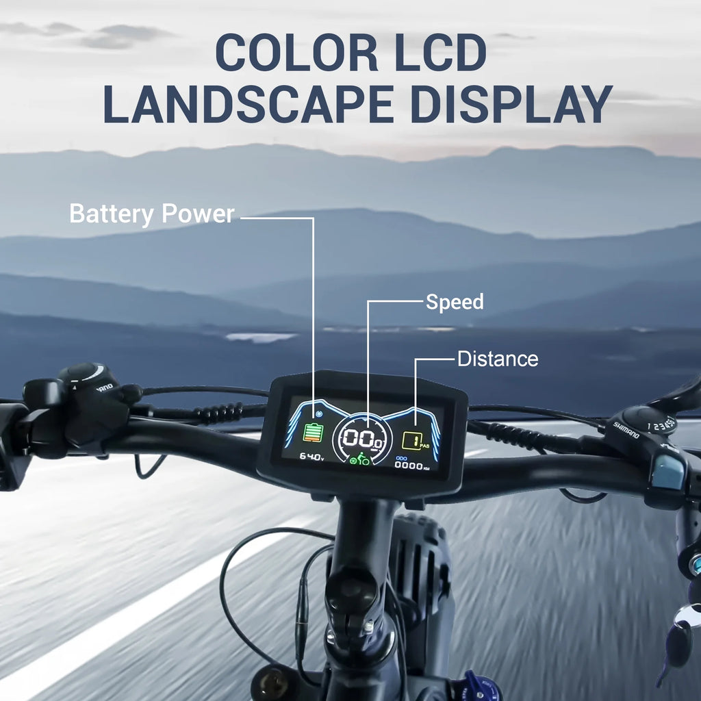 (US in Stock) 5000W Peak Dual Motor Electric Bike for Adults , 60V 25AH Removable Battery Ebike , 50MPH AWD 21-Speed Mountain Snow E-Bike with 26" x 4.0 Fat Tire, Long Range Mountain Off-Road EBikes