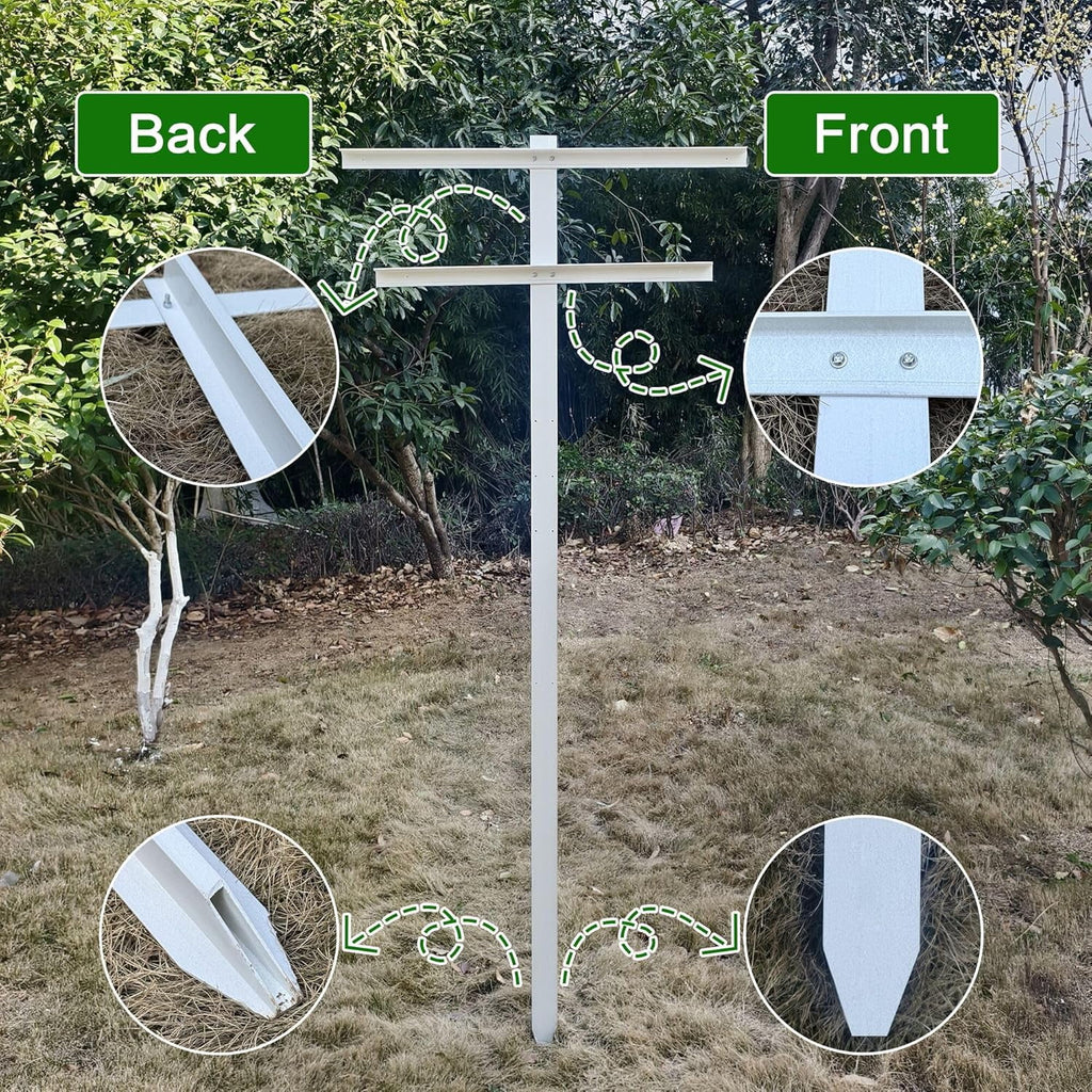 MRGARDEN 7-Feet Grape Vine Trellis, Heavy Duty 2pcs Set for Raspberry and Climbing , Outdoor Stake Vineyard Trellis, 2 Tall Trellises