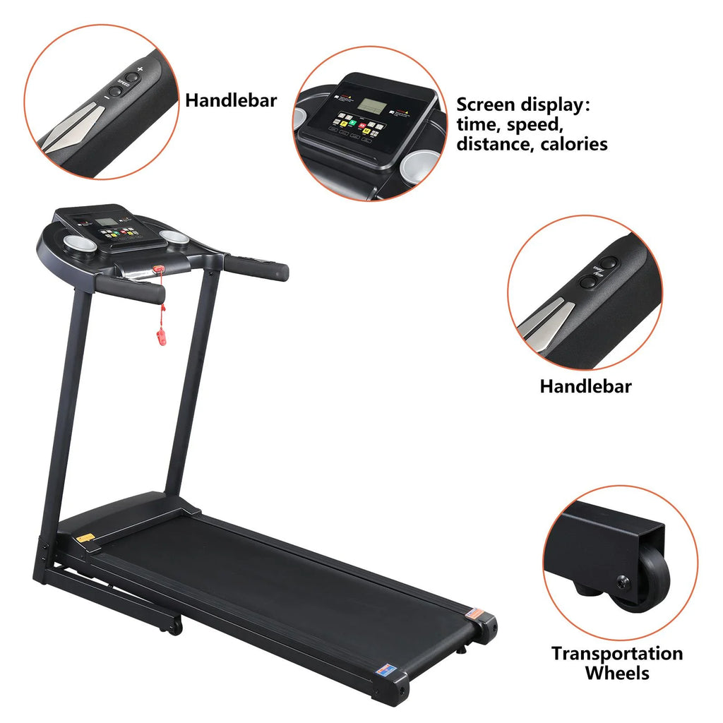 Ktaxon Folding Electric Treadmill, Walking Jogging Home Fitness Machine
