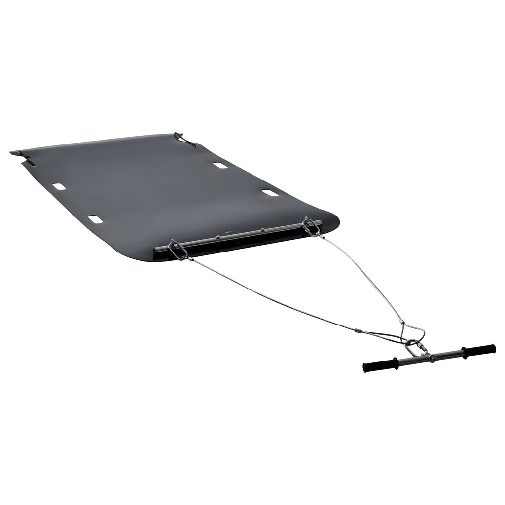 VEVOR Yard Drag Sled, 90 x 46 in, 1500lbs Heavy Duty Utility Sled, HDPE Drag Glider with Ropes & Pull Cables, Hand & Vehicle Use Game Hauler for Firewood Ice Fishing