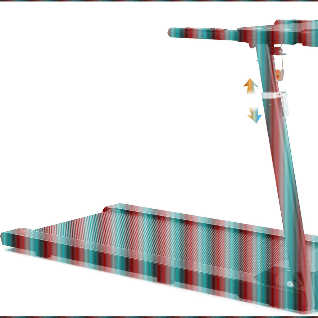 [TREADMILL CLEARANCE] FYC 2.5HP Folding Treadmill with Adjustable Height Desk & Incline - Compact Electric Treadmill Bluetooth Speaker for Running Walking Foldable Portable  (Silver)