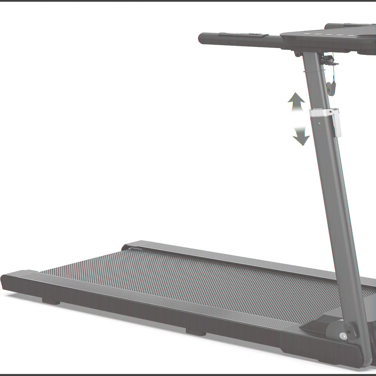 [TREADMILL CLEARANCE] FYC 2.5HP Folding Treadmill with Adjustable Height Desk & Incline - Compact Electric Treadmill Bluetooth Speaker for Running Walking Foldable Portable  (Silver)