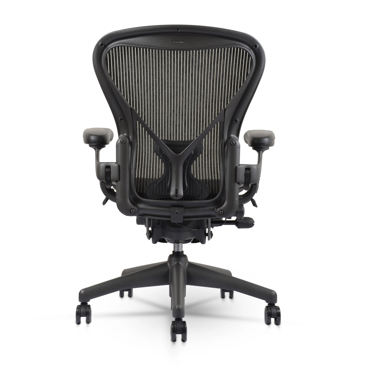 Herman Miller Aeron Chair Size B (𝙍𝙚𝙛𝙪𝙧𝙗𝙞𝙨𝙝𝙚𝙙) Fully Loaded PostureFit Clip‑Latch Adjustable Arms and 12‑Year Warranty along with 3 Yr Mechanical Warranty