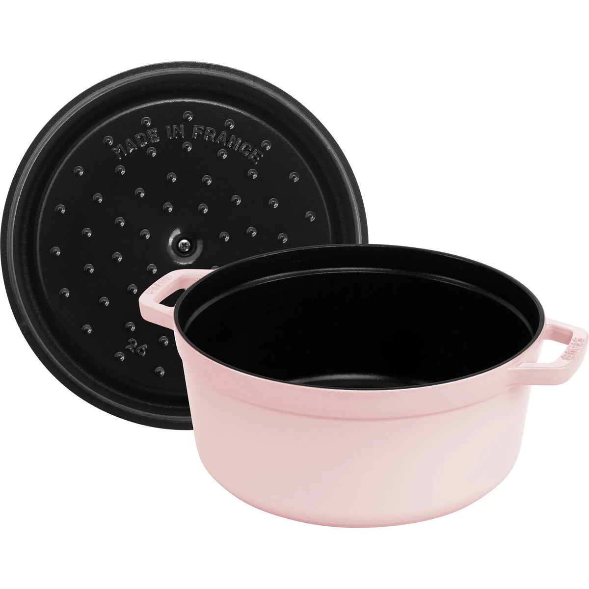 Staub Cast Iron 7-qt Round Cocotte - Grenadine