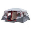 10 Person Family Cabin Tent, Huge Tent with 2 Room Design and Storage Pockets, Waterproof Big Tent for Outdoor, Picnic, Camping, Family Gathering