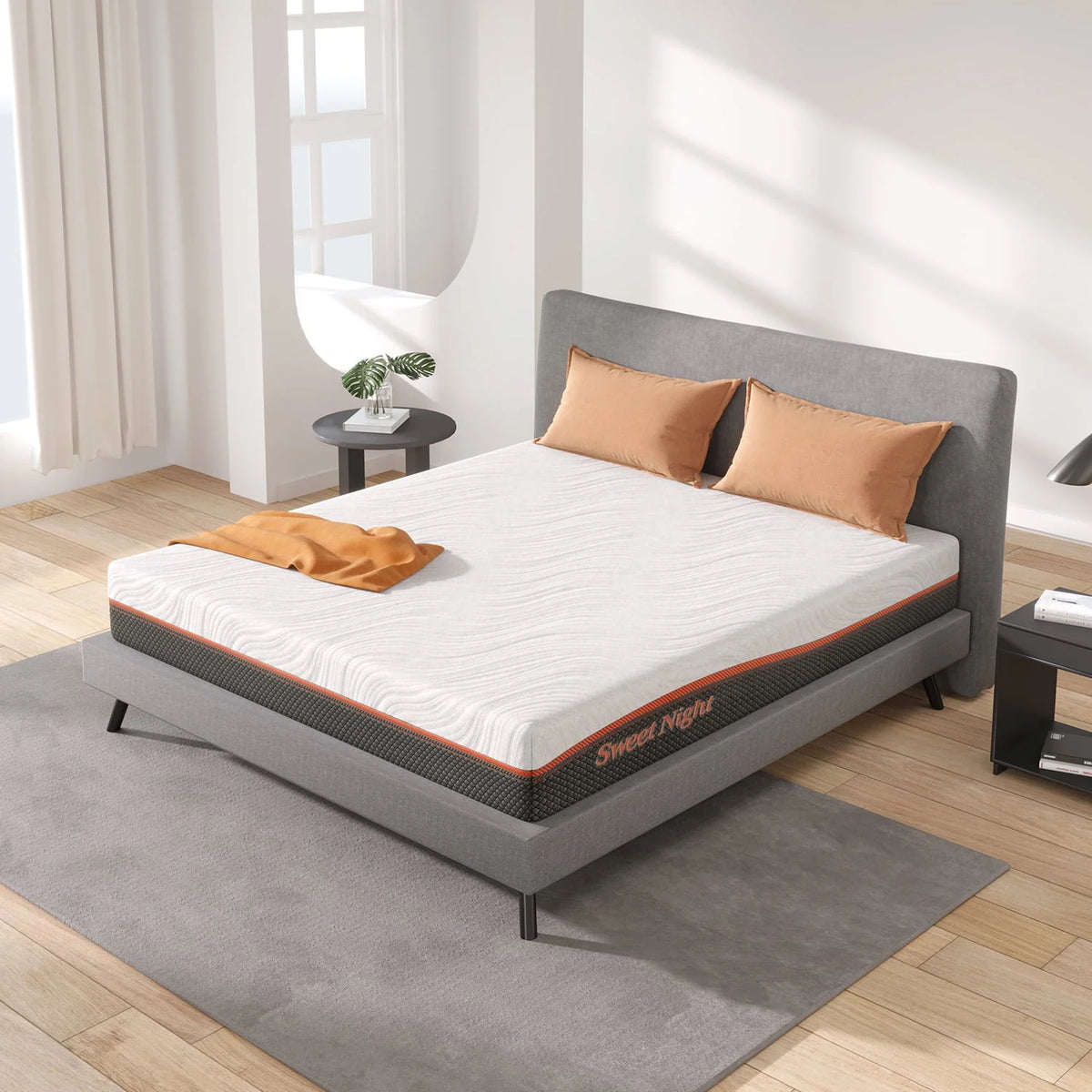 8 Full Pocket Spring Mattresses Gel Memory Foam Mattresses Hybrid Mattresses in a Box, Full Mattresses