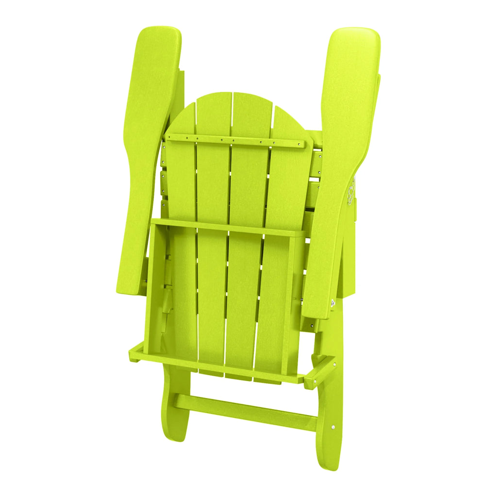 Westintrends Outdoor Folding HDPE Adirondack Chair, Patio Seat, Weather Resistant, Dark Brown