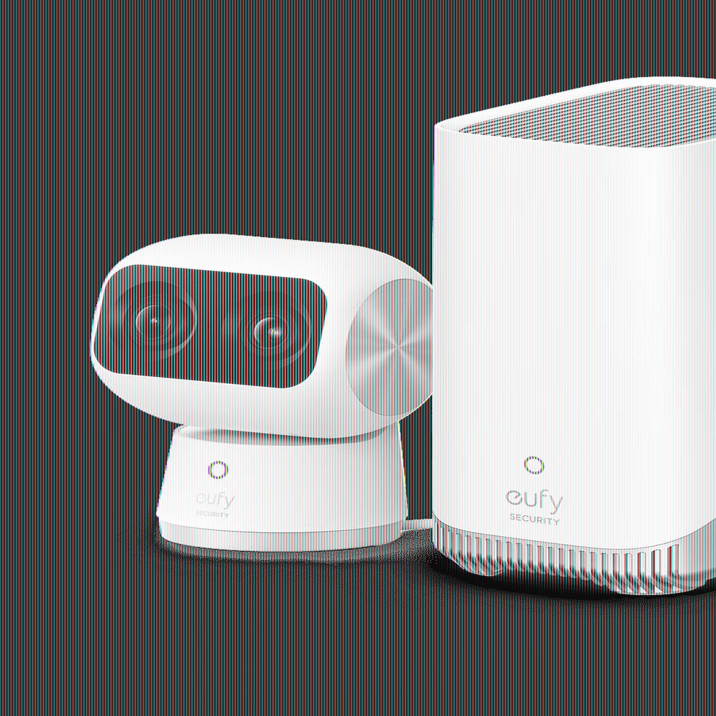 eufy Security Indoor Cam S350, Dual Cameras, 4K UHD Resolution Security Camera with 8 Zoom and 360 PTZ