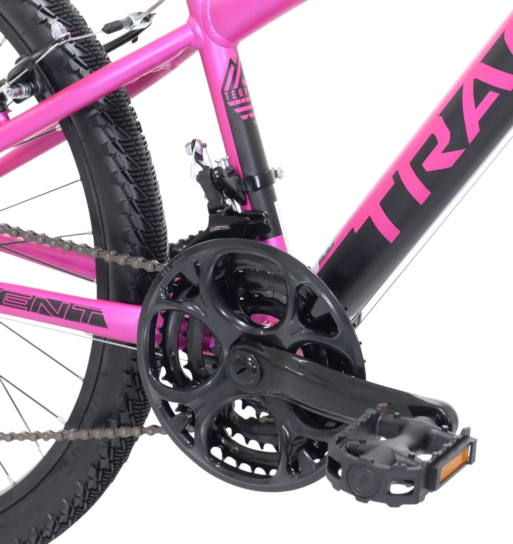 Kent Bicycles 24-inch Teen Tracer Girl's Mountain Bicycle, Pink
