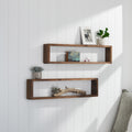 TRINITY Stackable Floating Box Shelf, 2-pack