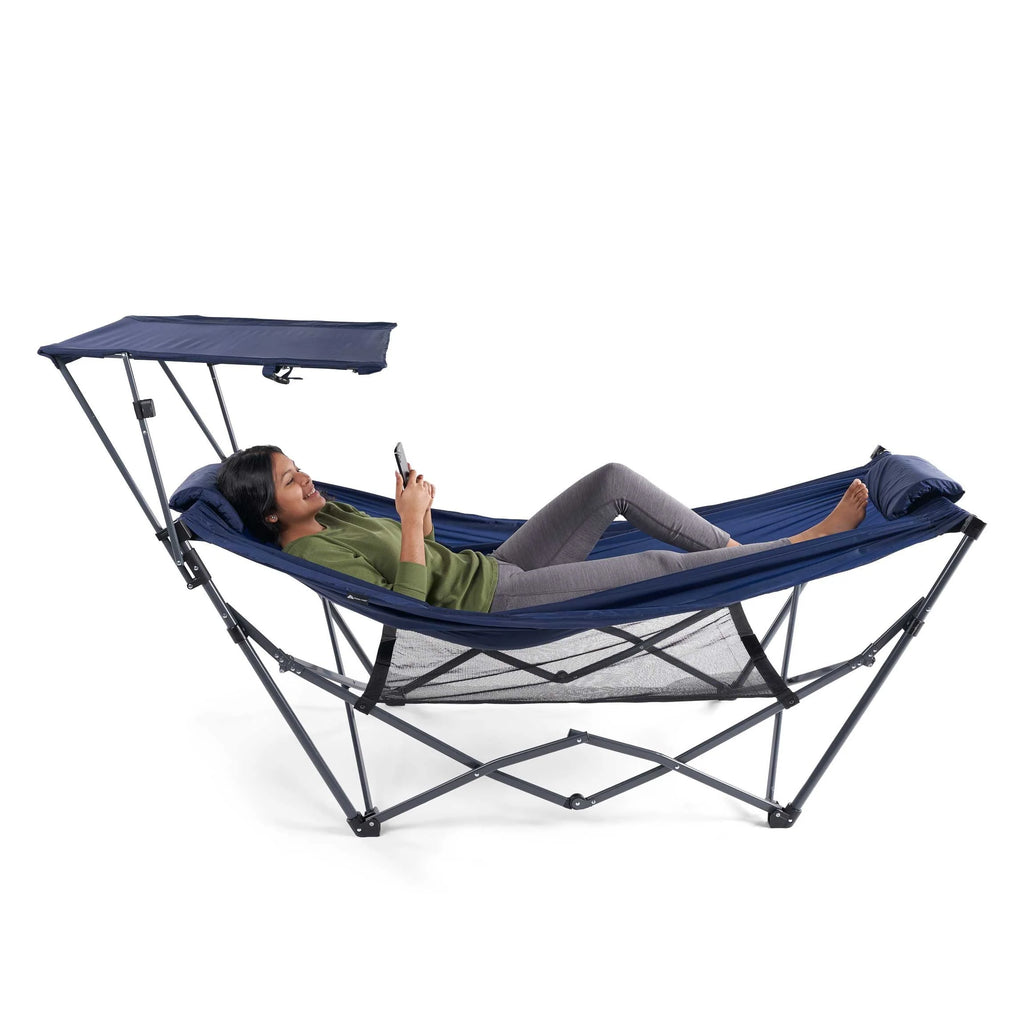 Ozark Trail Hammock with Canopy, 32"W x 72" L , Blue