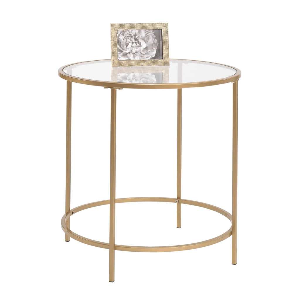 Better Homes & Gardens Nola Side Table, Gold Finish