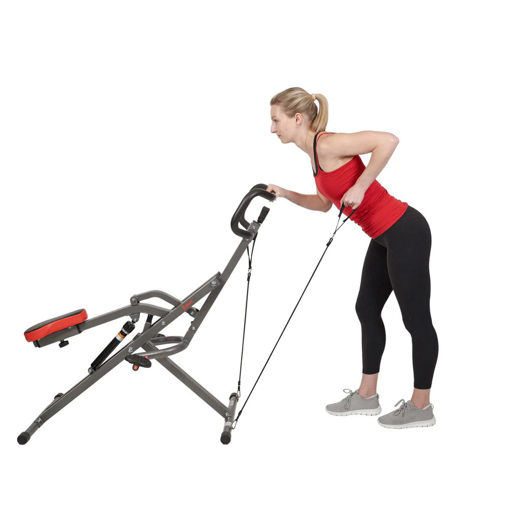 Sunny Health & Fitness Row-N-Ride PRO Squat Assist Trainer for Full Glute, Thigh, and Leg Workouts, SF-A020052