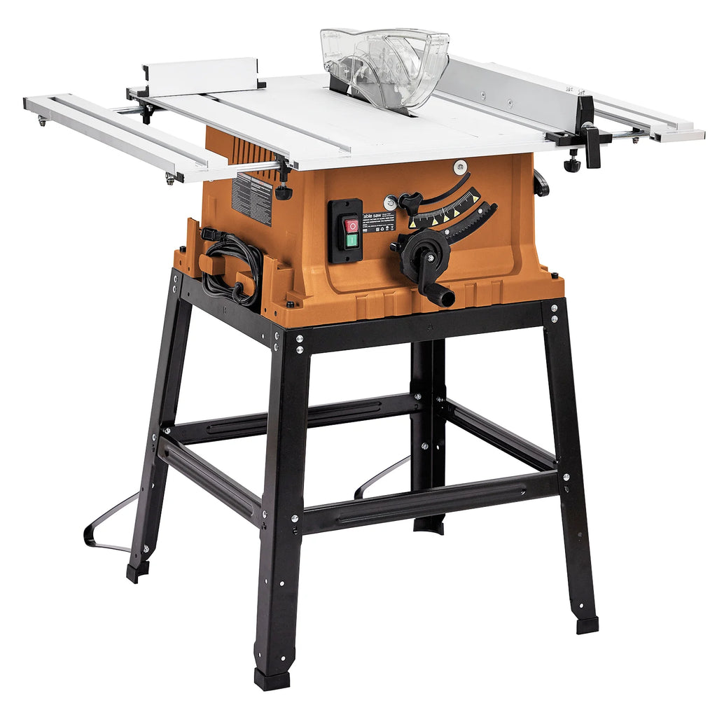 Wpond 1800W, 15A 10in Portable Table Power Saw, 5000 RPM