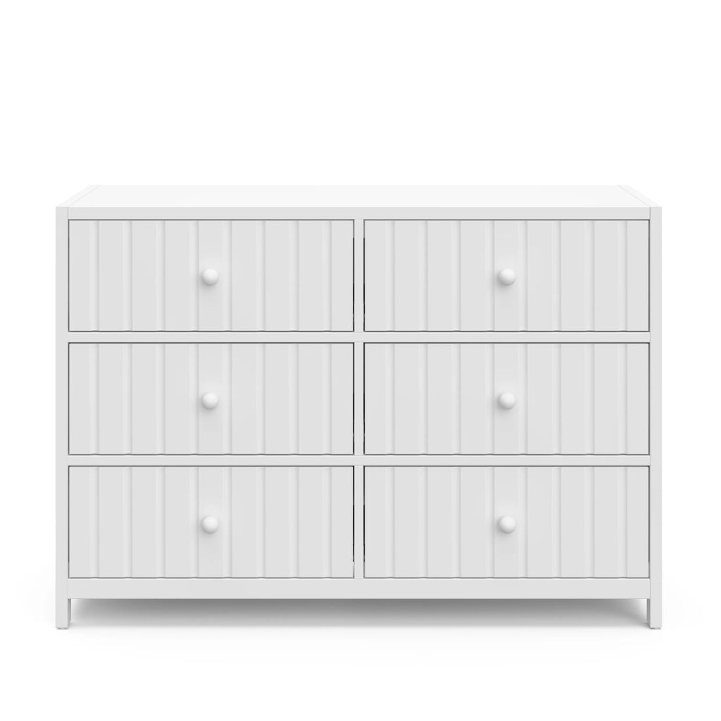 Graco Teddi 6 Drawer Nursery Double Dresser, White