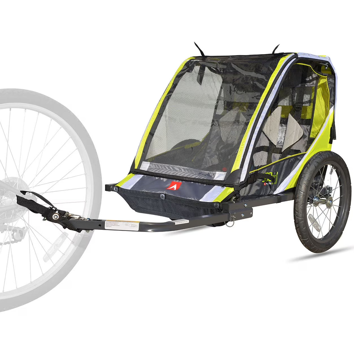 Allen Sports Remolque para Bicicleta Infantil de Dos Ruedas, Rojo