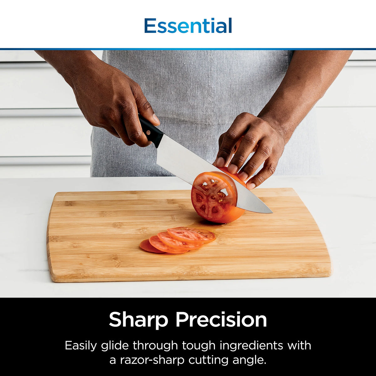 Ninja? NeverDull? 7-Piece Prep Knife System, Essential, Stainless Steel, Built-in Sharpener, K12007BRN