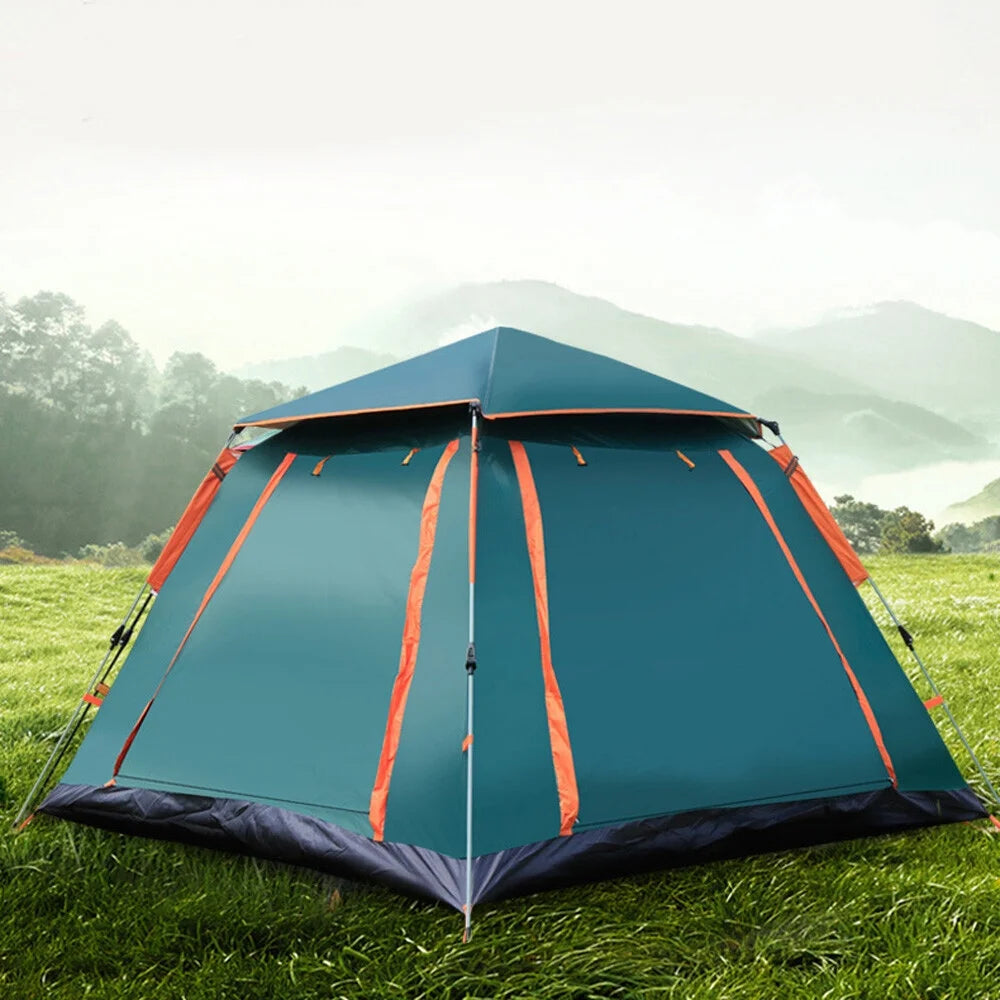 4 Person Family Camping Tent 4 Season Waterproof Anti-UV Windproof Tents Family