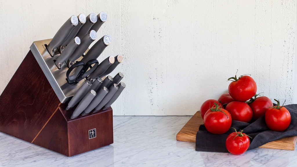 J.A. Henckels International Graphite 14-pc Self-Sharpening Knife Block Set