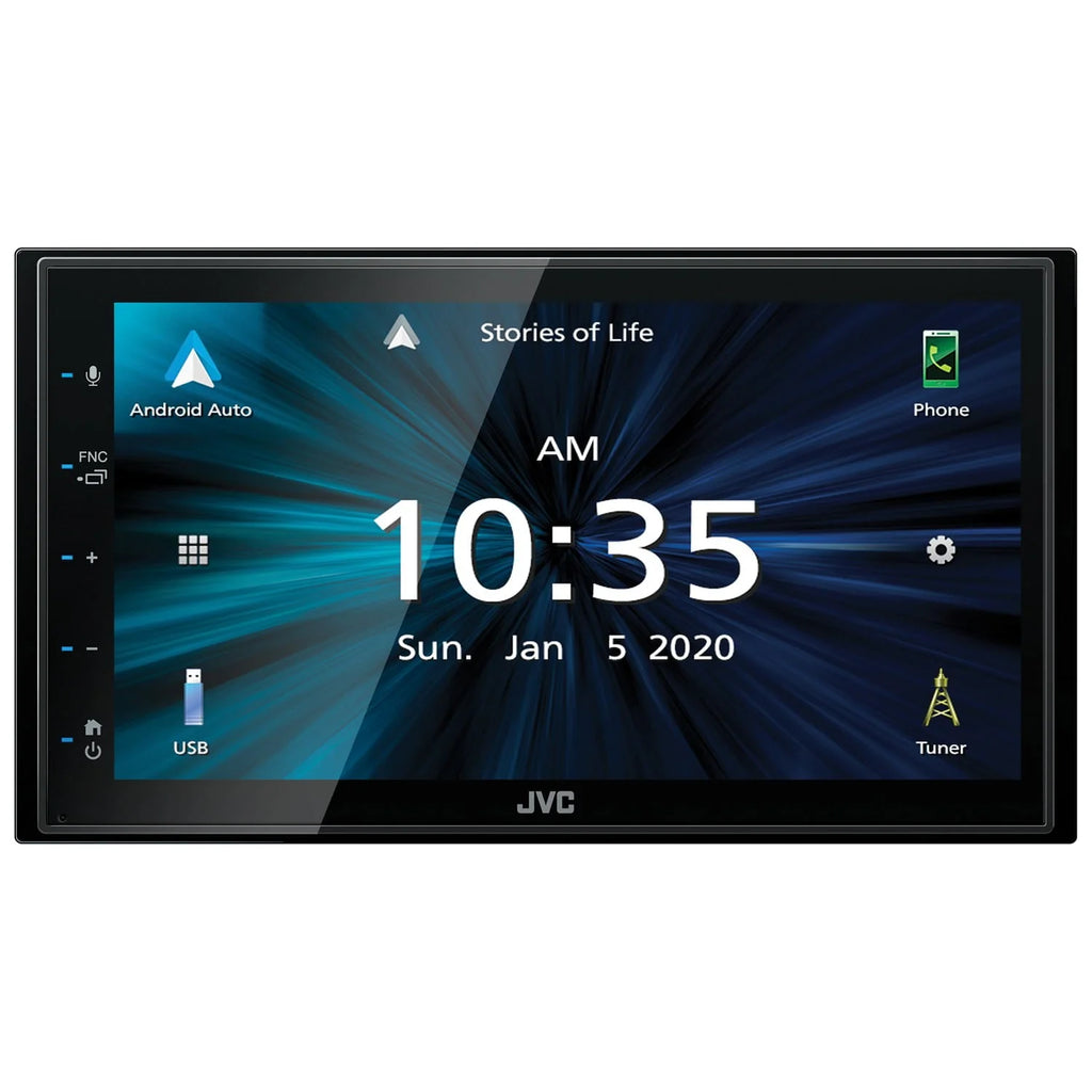 JVC Mobile KW-M560BT 6.8" Double DIN In-Dash All-Digital Multimedia Receiver with Bluetooth, Apple CarPlay, Android Auto, and SiriusXM Ready