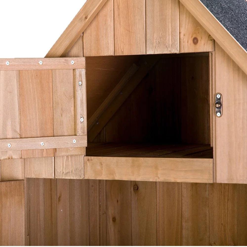 UBesGoo Fir wood  with Single Door Wooden Live Garden Shed Wooden Lockers Wood