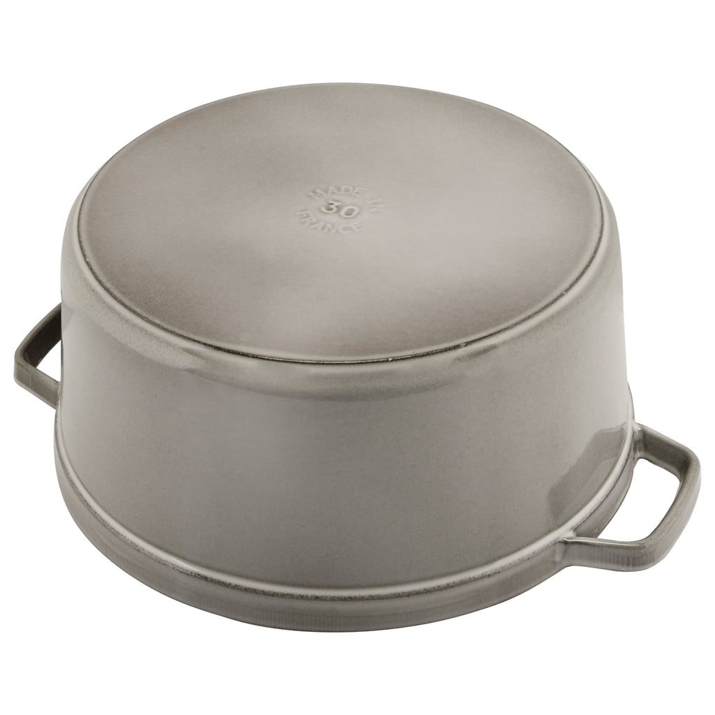 Staub Cast Iron 4-qt Round Cocotte - Matte Black
