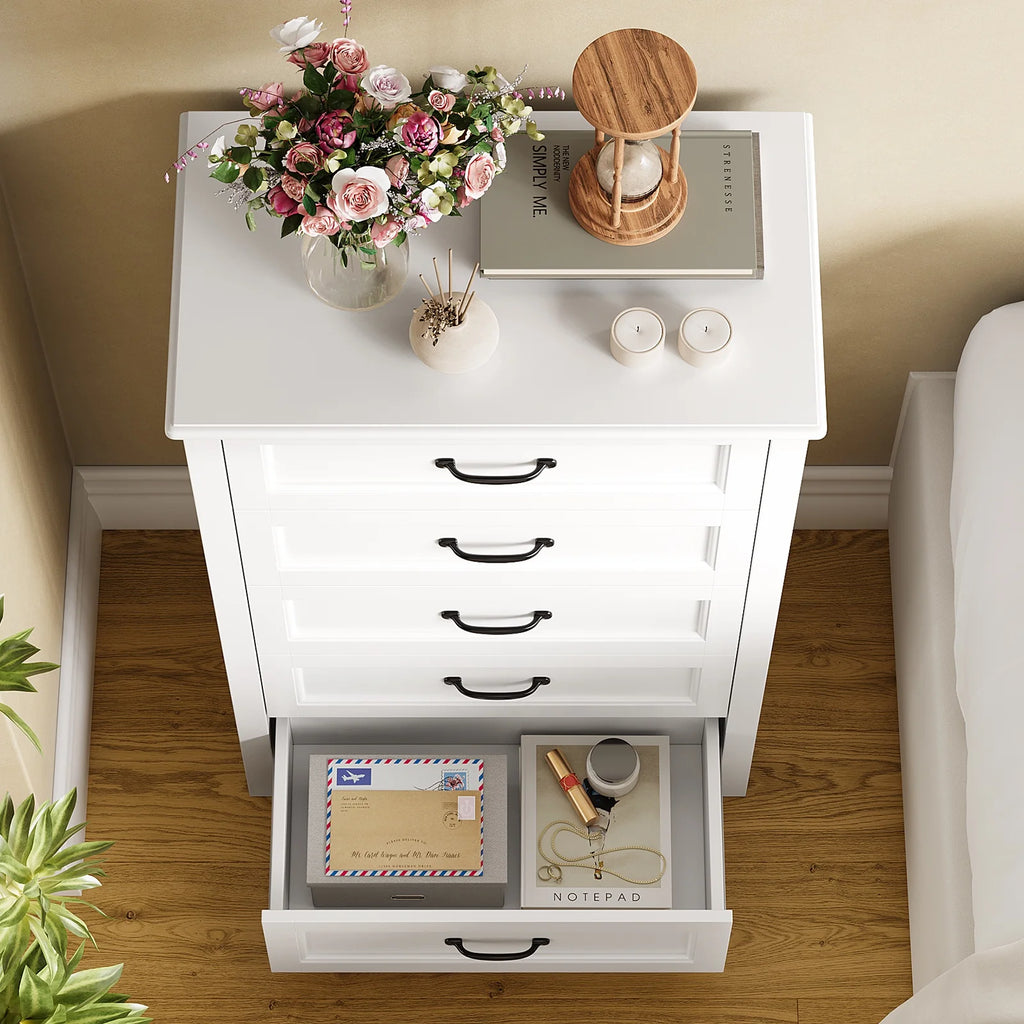 Dresser for Bedroom, Lofka 6-Drawer Wood Dresser with Anti-Tip Safety for Closet| Living Room