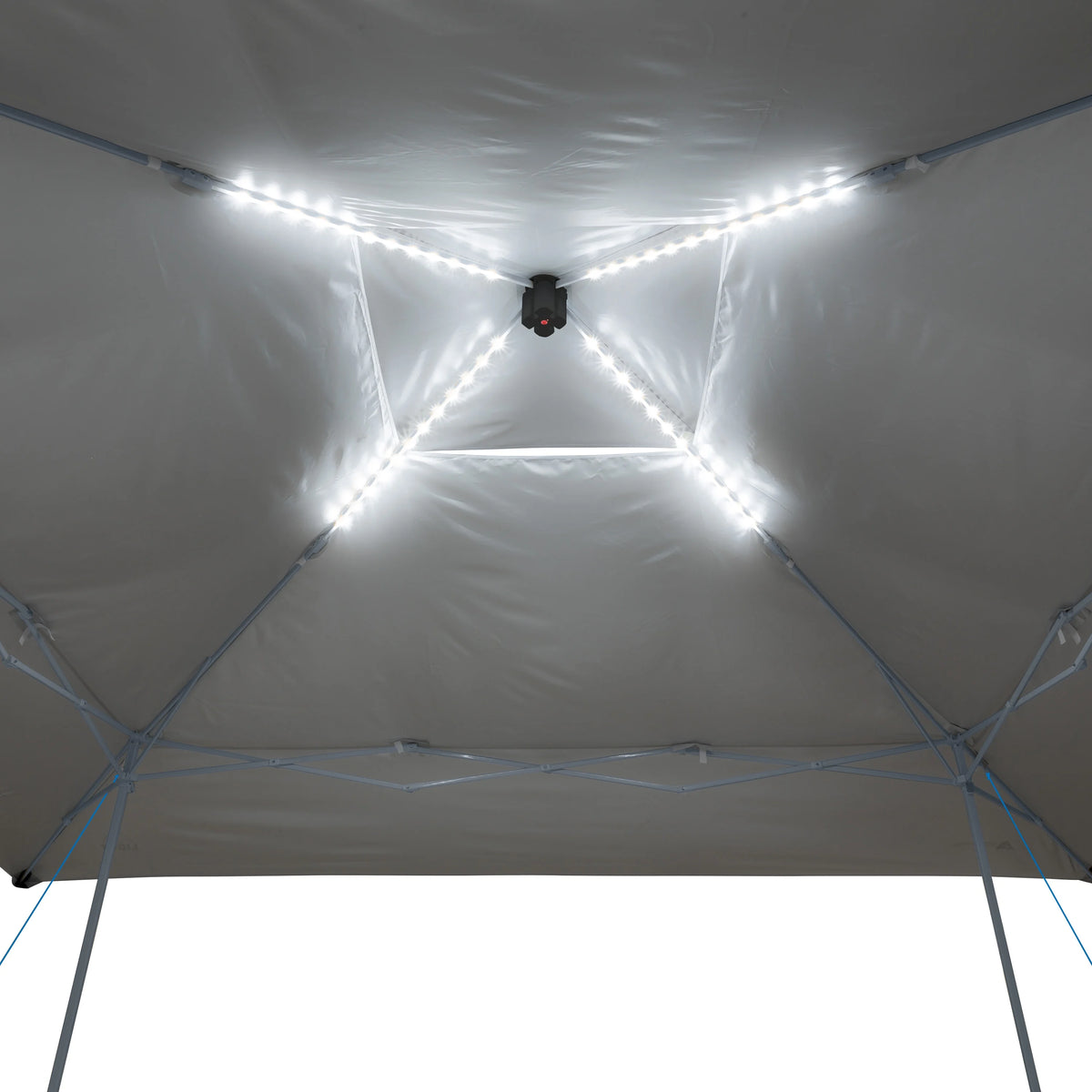 Ozark Trail 14' x 14' Instant Lighted Canopy for Camping - Blue, Gray
