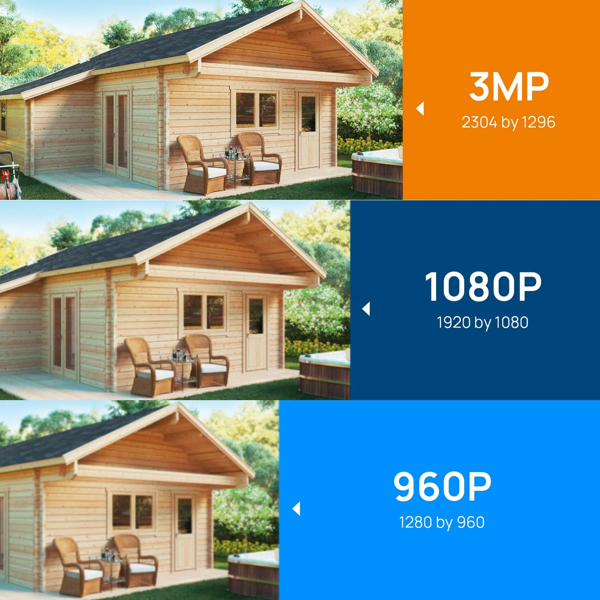 Hiseeu Wireless Security System w/ 4 Cameras, 2 Way Audio, & 1TB Hard Drive