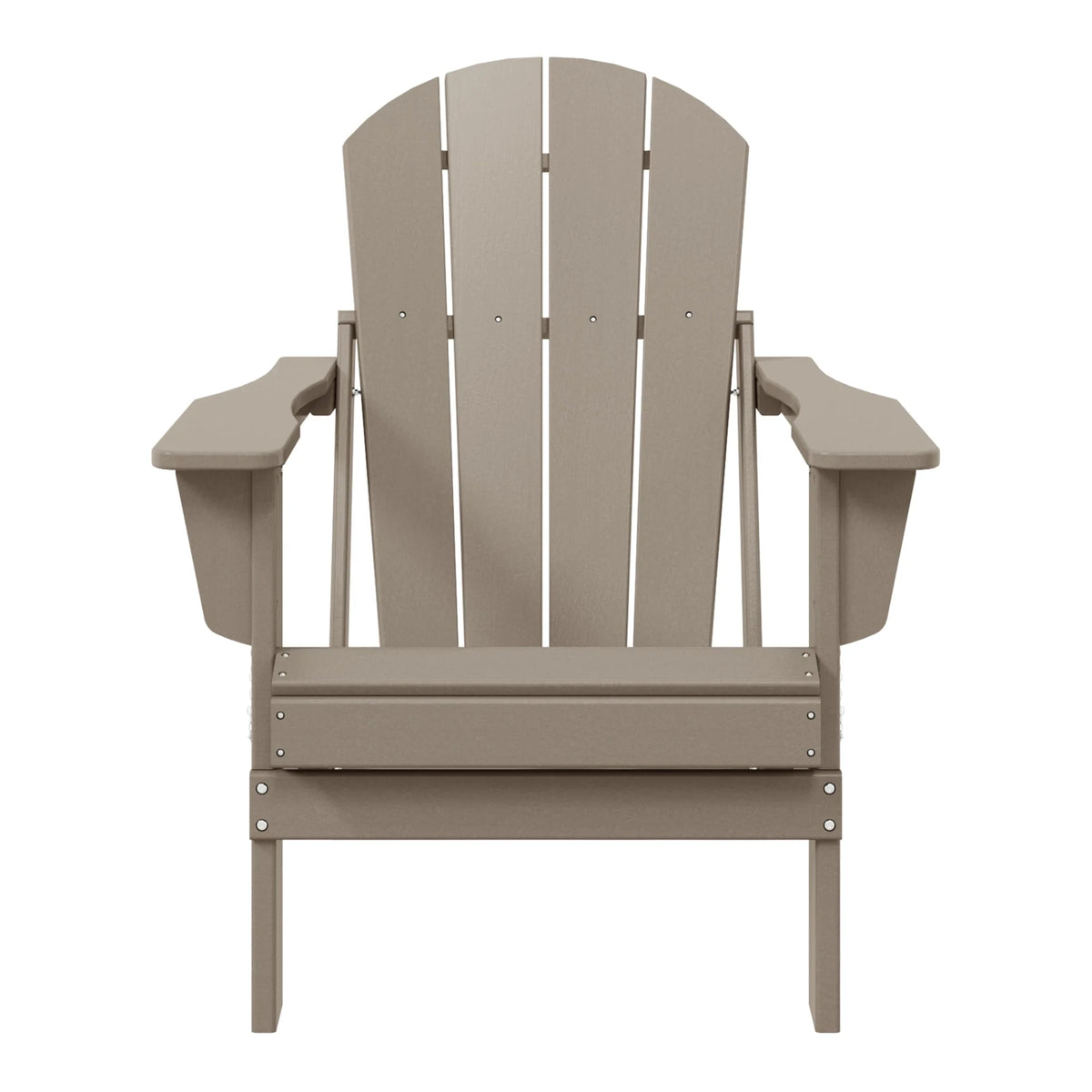 Westintrends Outdoor Folding HDPE Adirondack Chair, Patio Seat, Weather Resistant, Dark Brown