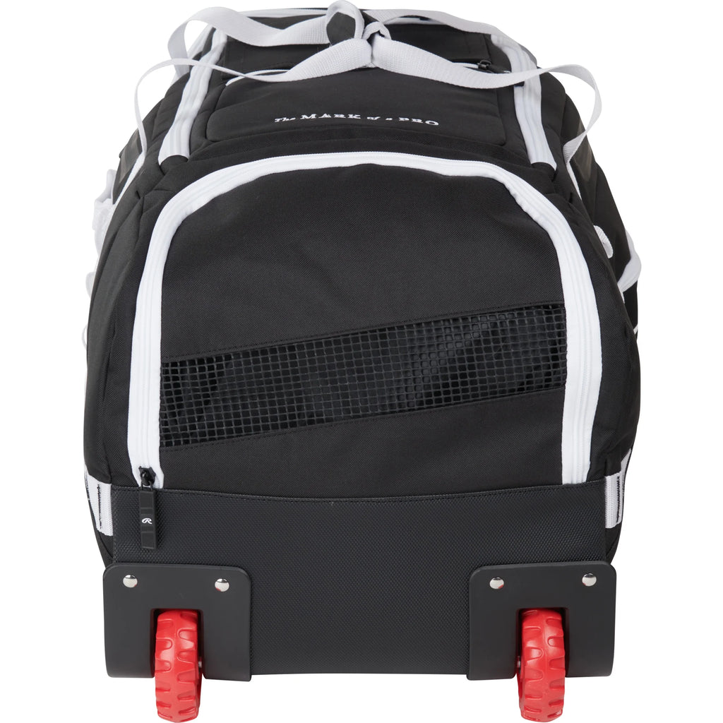Rawlings Yadi2 Wheeled Equipment Bag | Catchers Gear & Equipment | Black